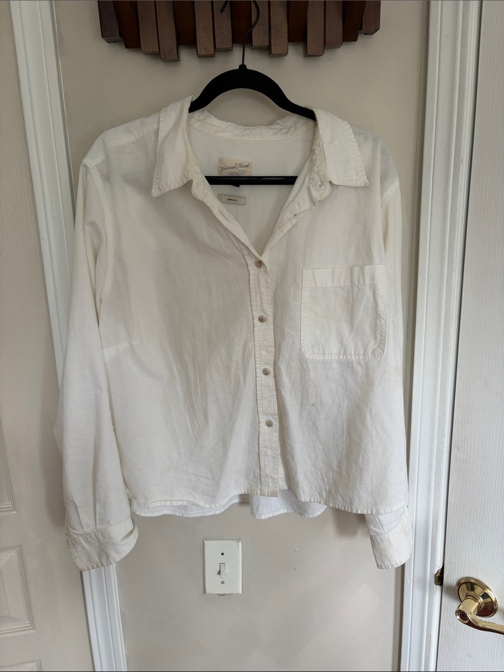 Classic White 88% cotton crop top